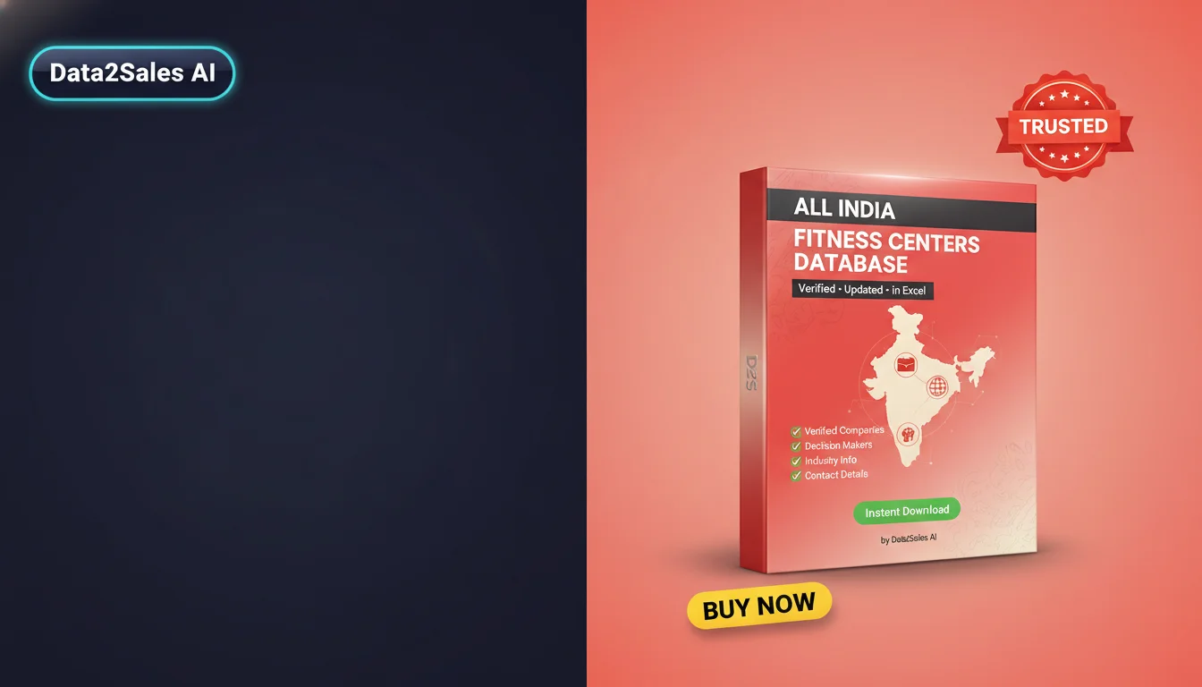 Buy Fitness Centers Database in India — Verified B2B Leads