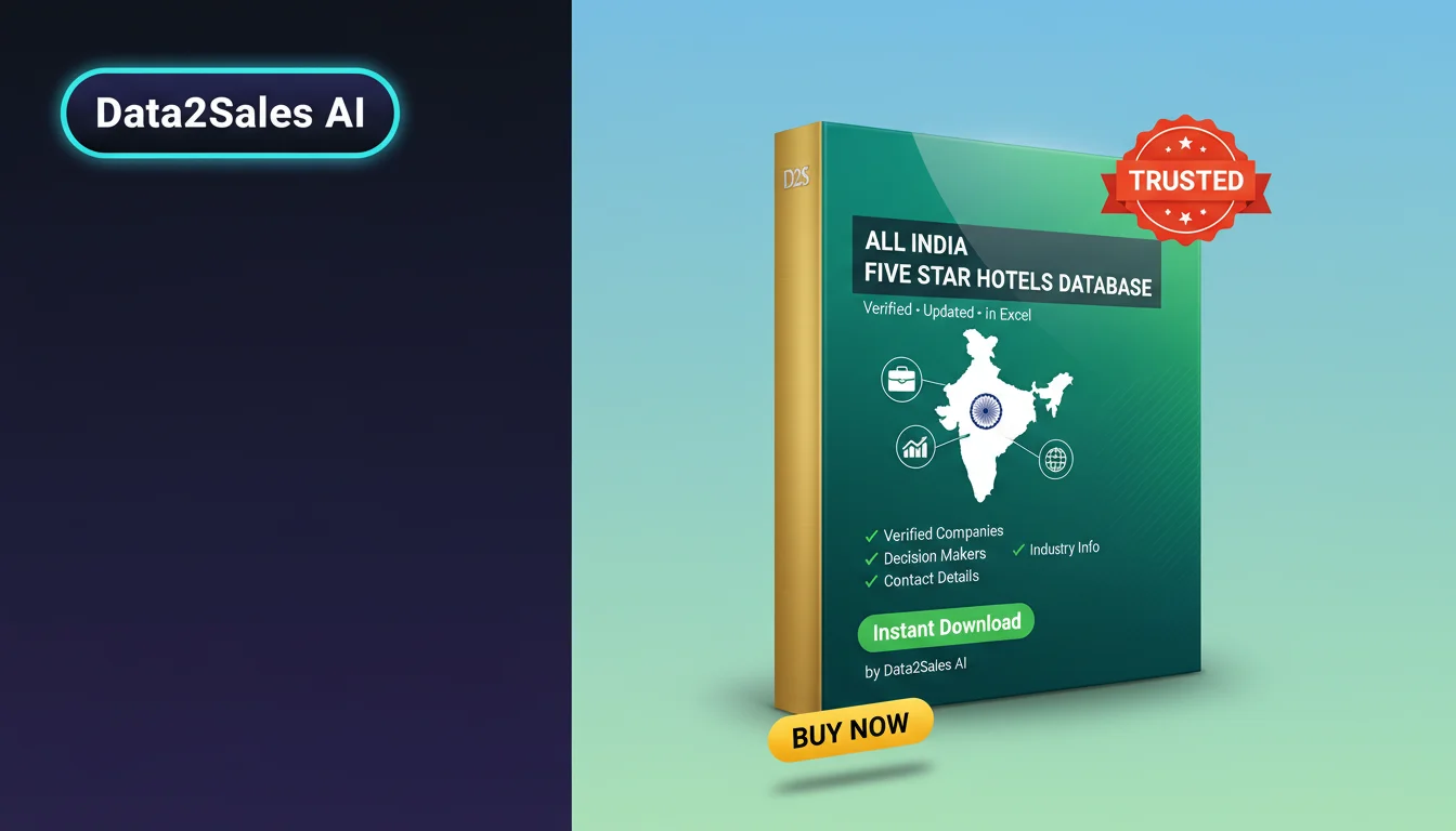 Buy Five Star Hotels Database in India — Verified B2B Leads