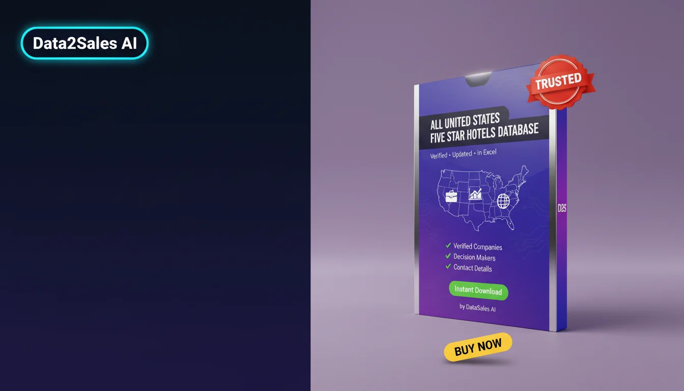 Buy Five Star Hotels Database in United States — Verified B2B Leads