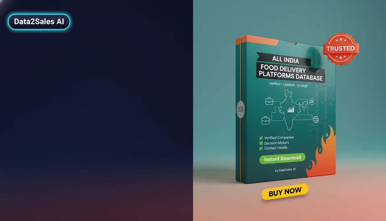 Buy Food Delivery Platforms Database in India — Verified B2B Leads