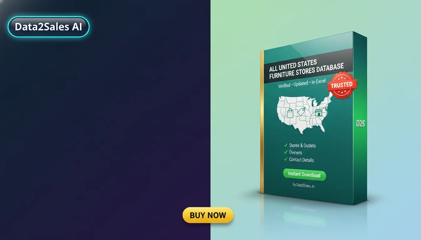 Buy Furniture Stores Database in United States — Verified B2B Leads