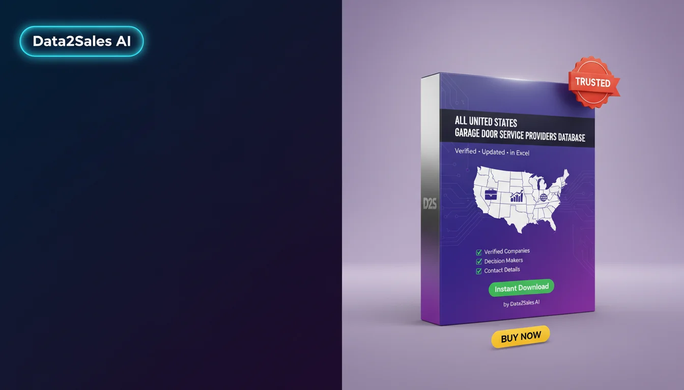 Buy Garage Door Service Providers Database in United States — Verifi…