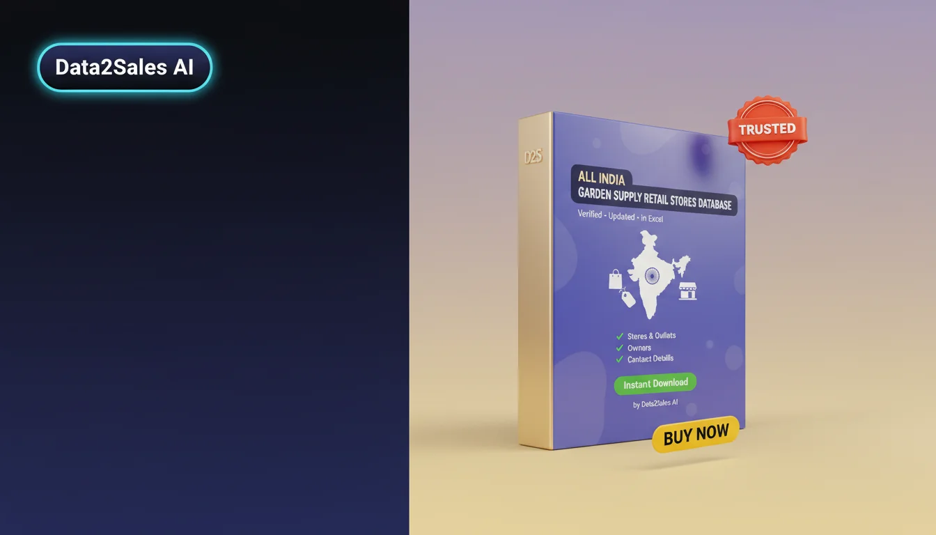 Buy Garden Supply Retail Stores Database in India — Verified B2B Lea…