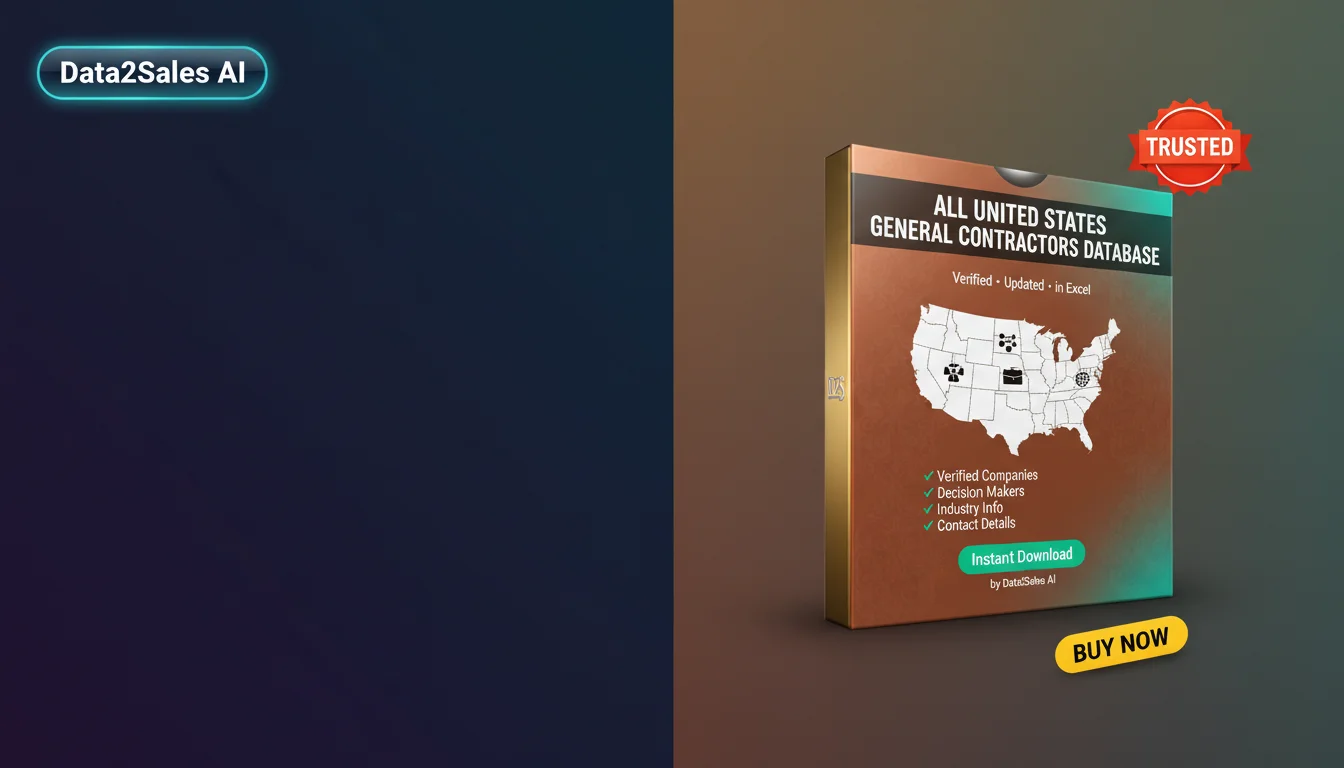 Buy General Contractors Database in United States — Verified B2B Lea…