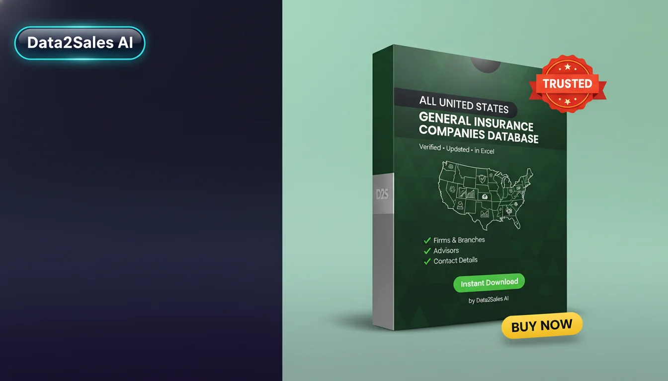 Buy General Insurance Companies Database in United States — Verified…