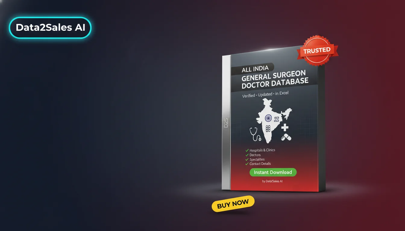 Buy General Surgeon Doctor Databases Database in India — Verified B2…