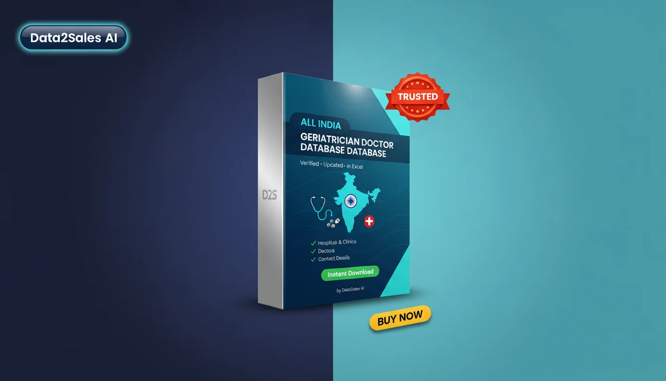 Buy Geriatrician Doctor Databases Database in India — Verified B2B L…