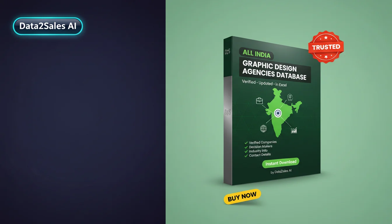 Buy Graphic Design Agencies Database in India — Verified B2B Leads