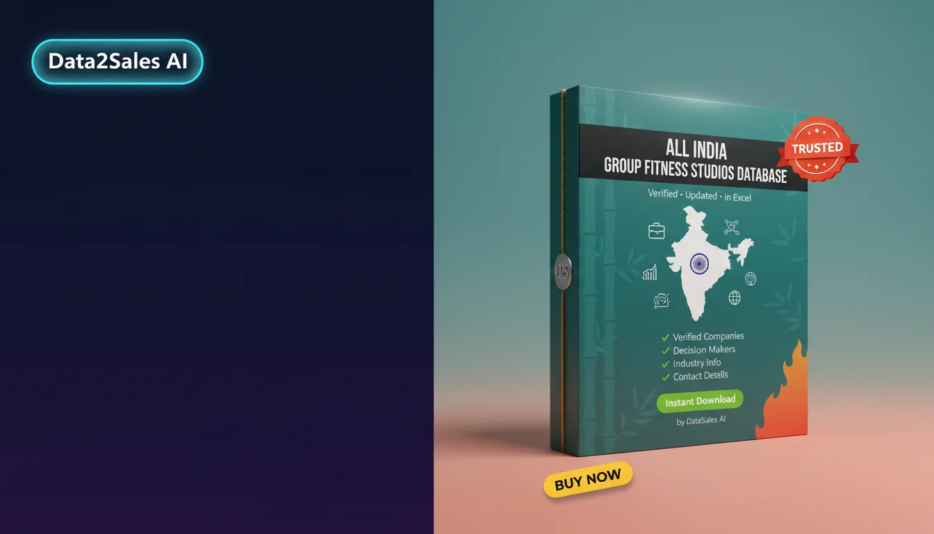 Buy Group Fitness Studios Database in India — Verified B2B Leads