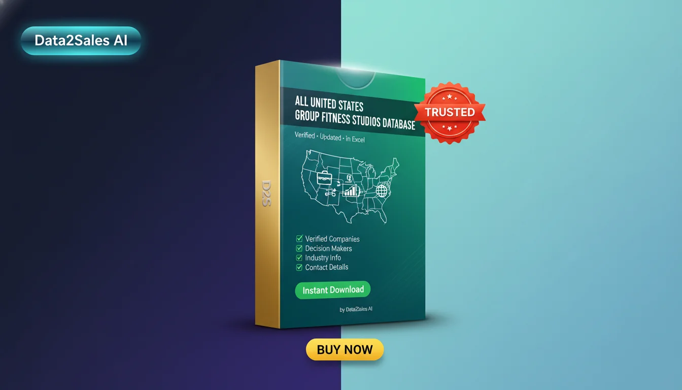 Buy Group Fitness Studios Database in United States — Verified B2B L…