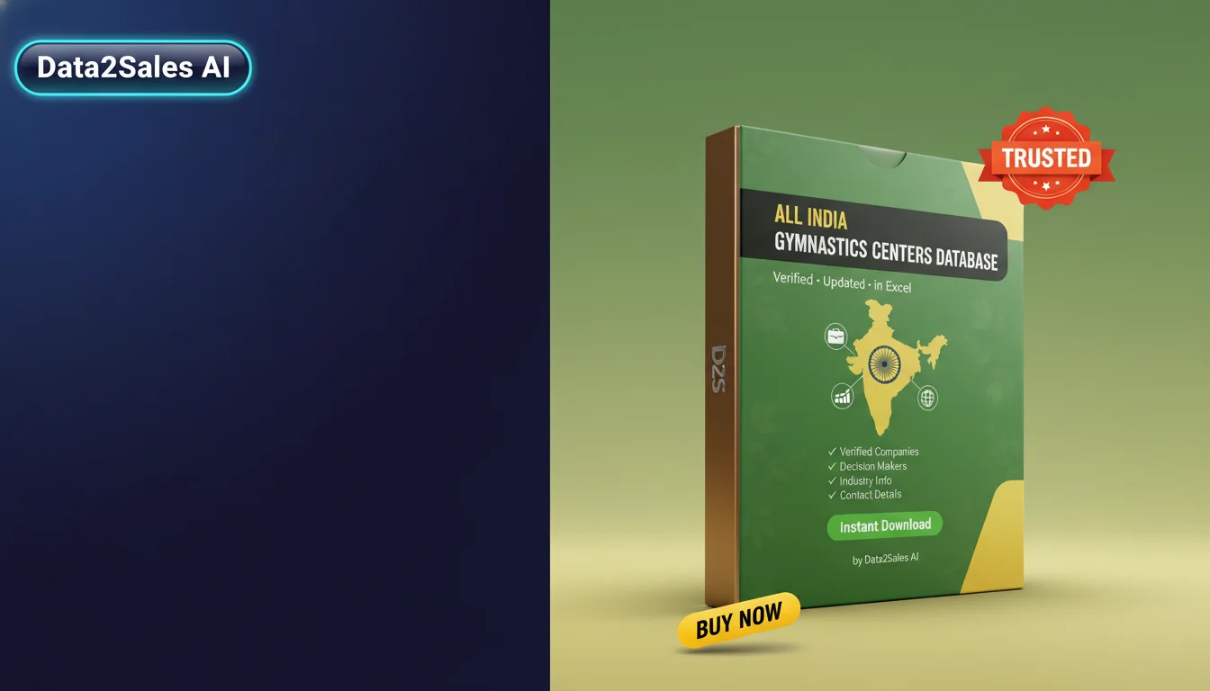 Buy Gymnastics Centers Database in India — Verified B2B Leads