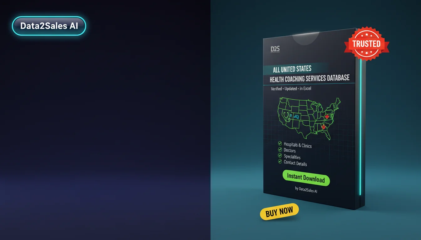 Buy Health Coaching Services Database in United States — Verified B2…