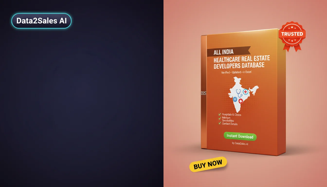 Buy Healthcare Real Estate Developers Database in India — Verified B…