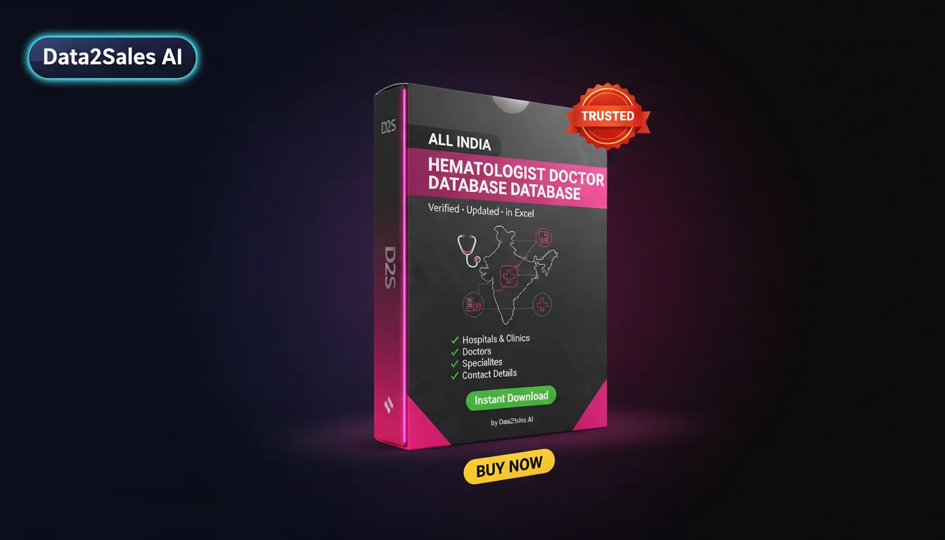 Buy Hematologist Doctor Databases Database in India — Verified B2B L…