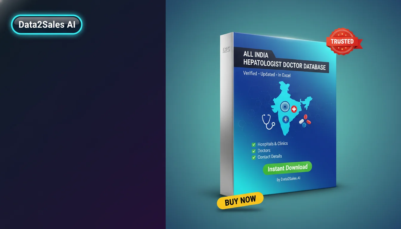 Buy Hepatologist Doctor Databases Database in India — Verified B2B L…
