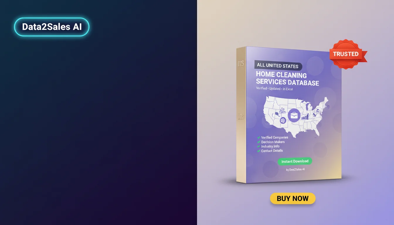 Buy Home Cleaning Services Database in United States — Verified B2B…
