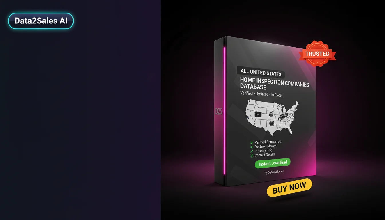 Buy Home Inspection Companies Database in United States — Verified B…