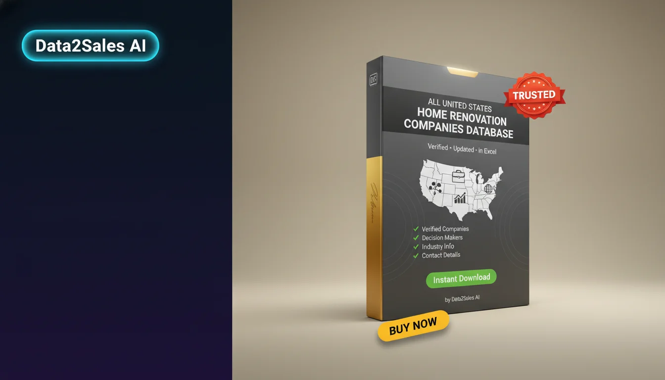 Buy Home Renovation Companies Database in United States — Verified B…