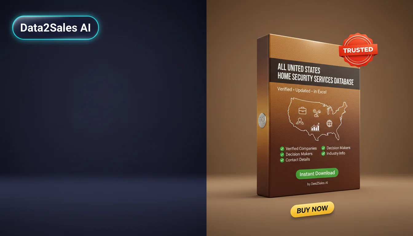 Buy Home Security Services Database in United States — Verified B2B…