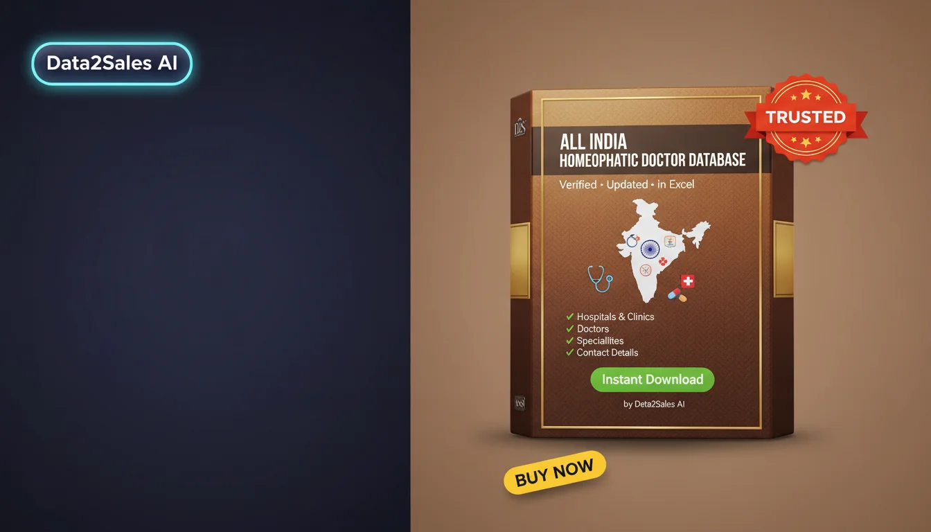 Buy Homeopathic Doctor Doctor Databases Database in India — Verified…