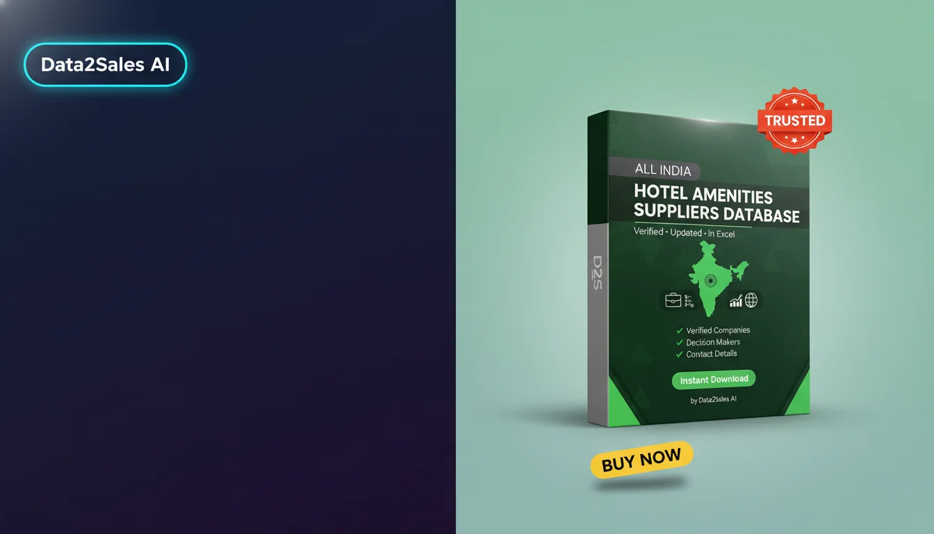 Buy Hotel Amenities Suppliers Database in India — Verified B2B Leads