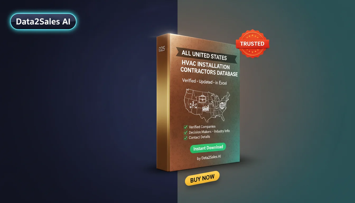 Buy Hvac Installation Contractors Database in United States — Verifi…