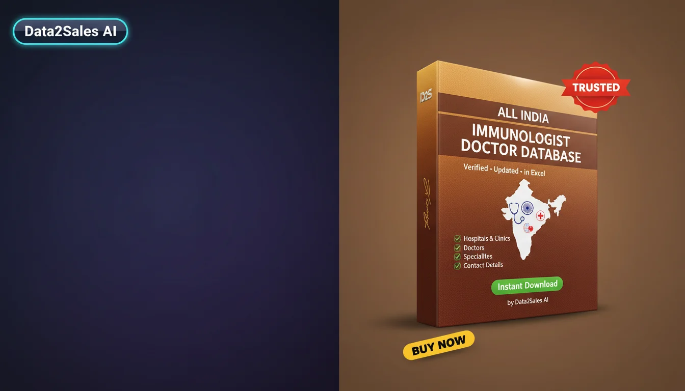 Buy Immunologist Doctor Databases Database in India — Verified B2B L…