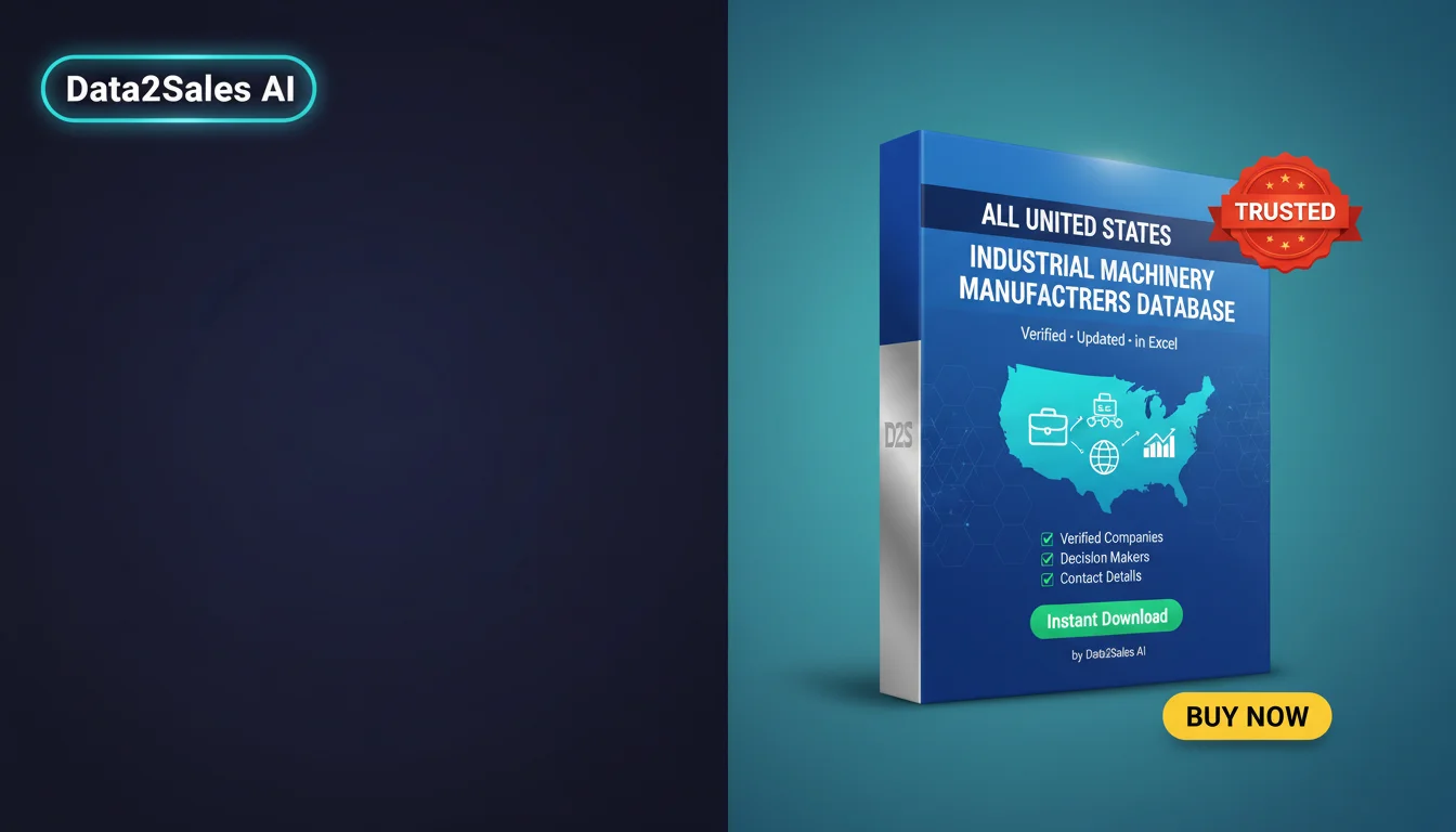 Buy Industrial Machinery Manufacturers Database in United States — V…