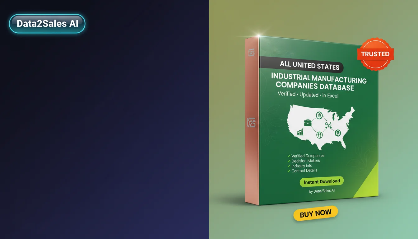 Buy Industrial Manufacturing Companies Database in United States — V…