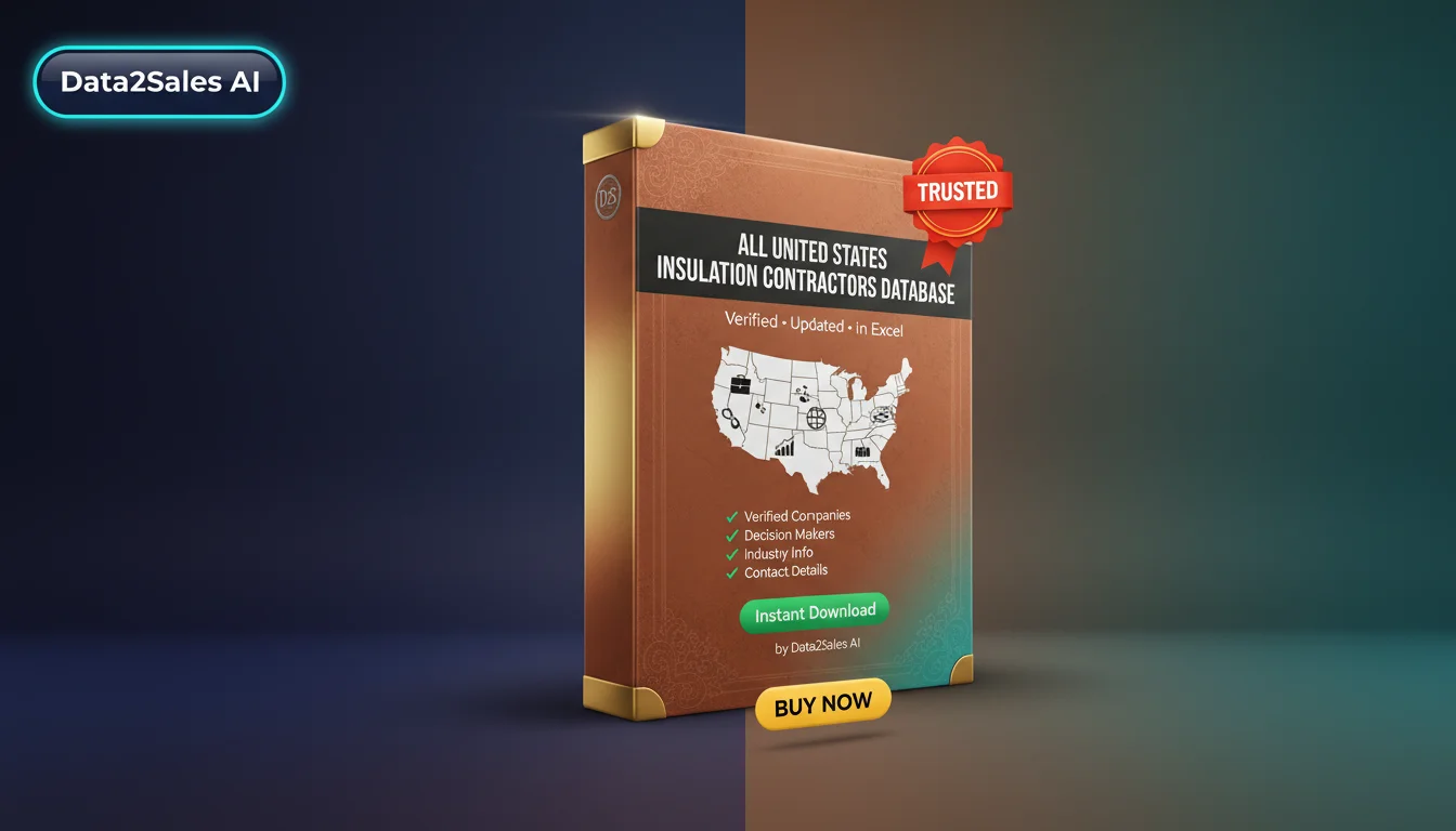 Buy Insulation Contractors Database in United States — Verified B2B…