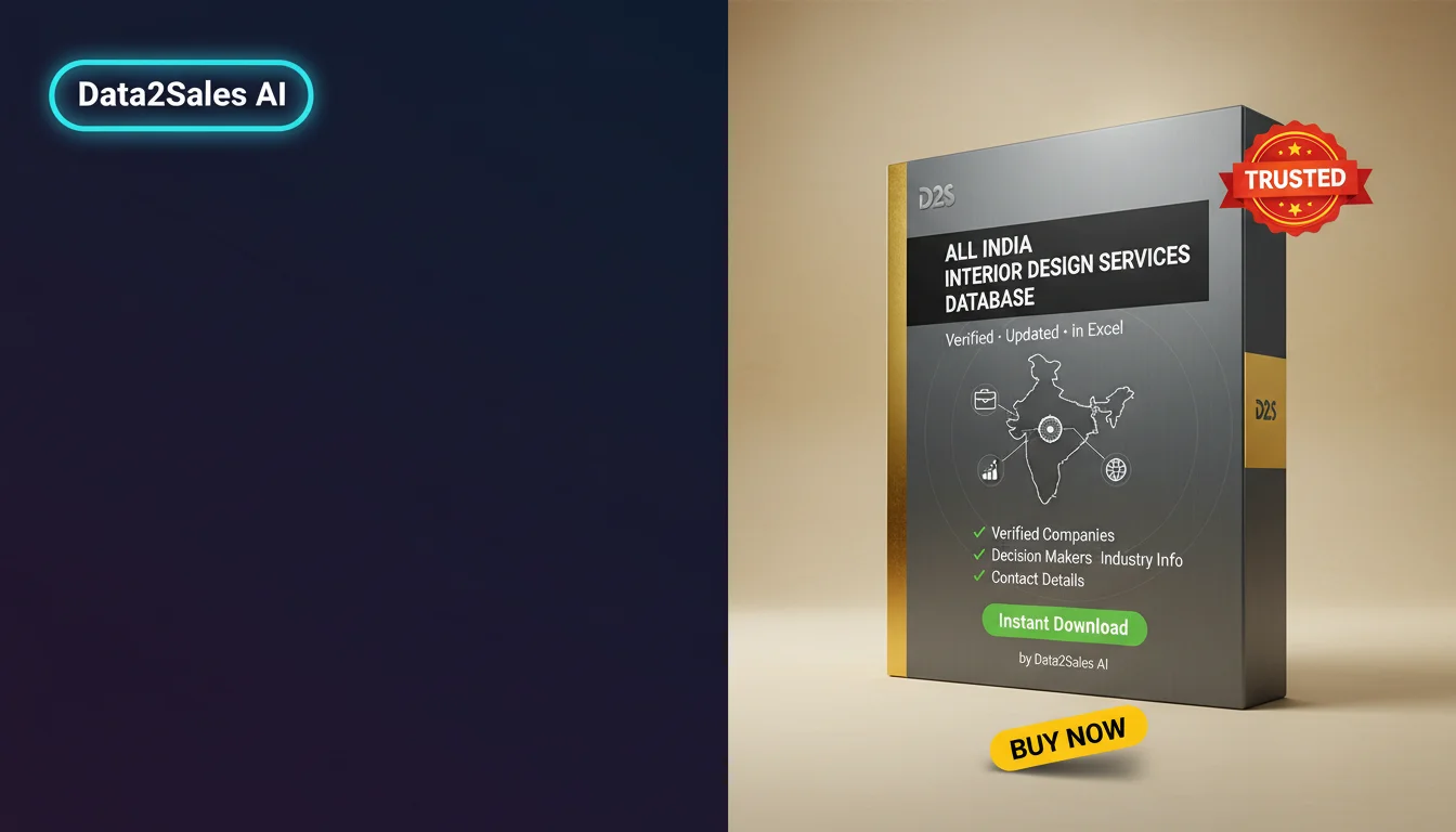 Buy Interior Design Services Database in India — Verified B2B Leads