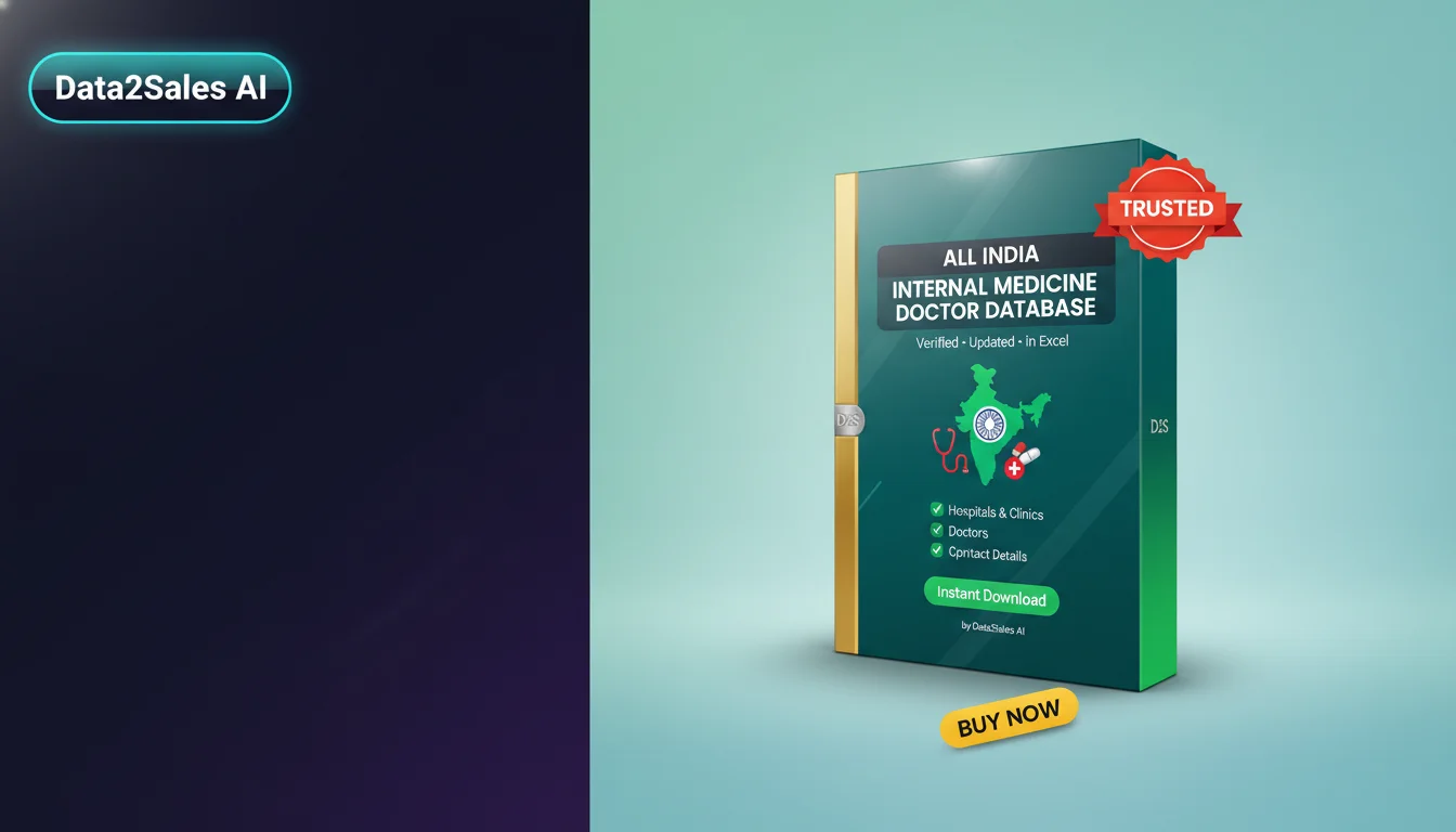 Buy Internal Medicine Doctor Databases Database in India — Verified…