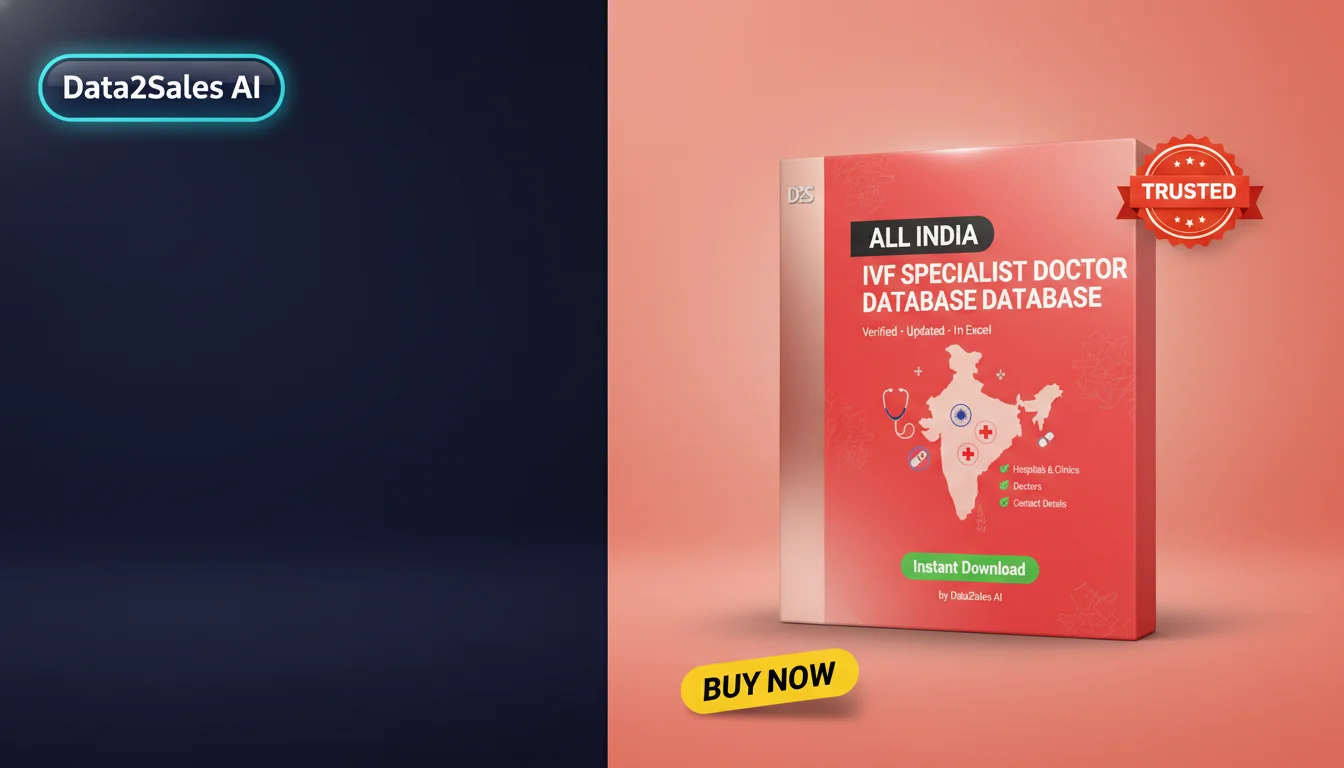 Buy Ivf Specialist Doctor Databases Database in India — Verified B2B…