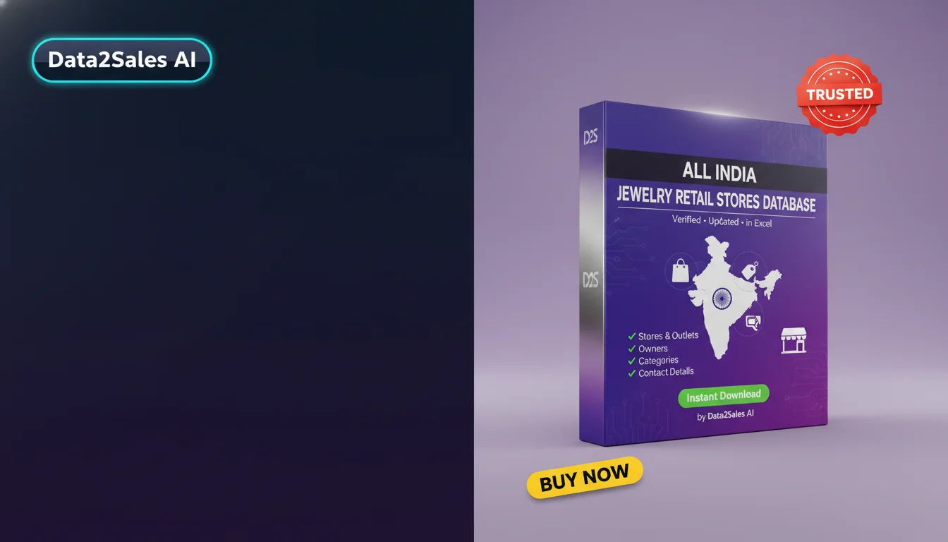 Buy Jewelry Retail Stores Database in India — Verified B2B Leads