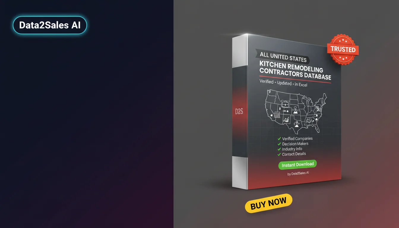 Buy Kitchen Remodeling Contractors Database in United States — Verif…