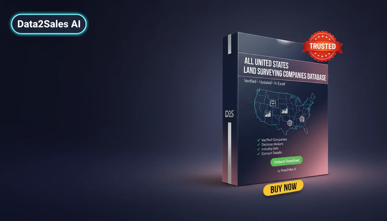 Buy Land Surveying Companies Database in United States — Verified B2…