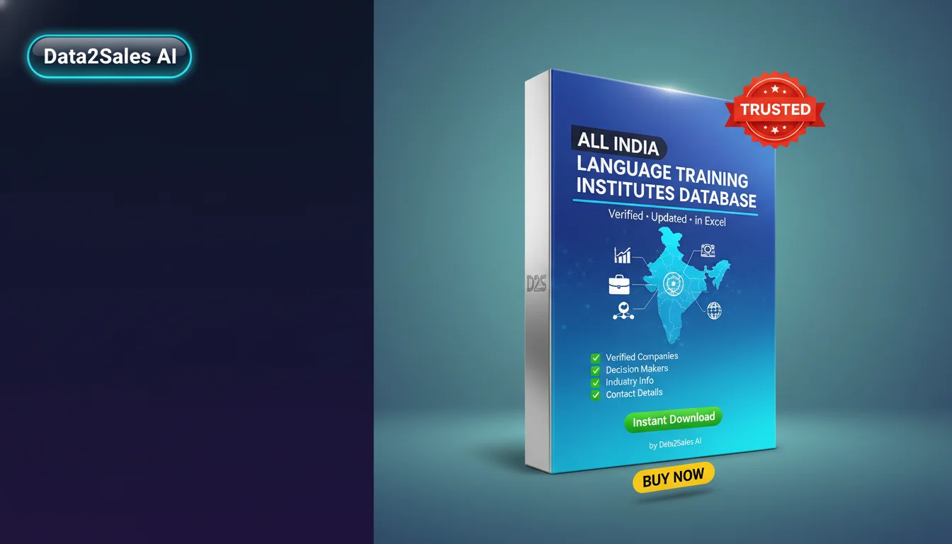 Buy Language Training Institutes Database in India — Verified B2B Le…