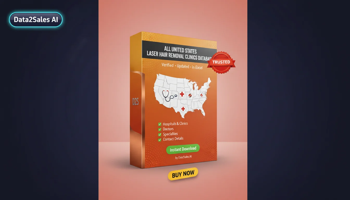 Buy Laser Hair Removal Clinics Database in United States — Verified…