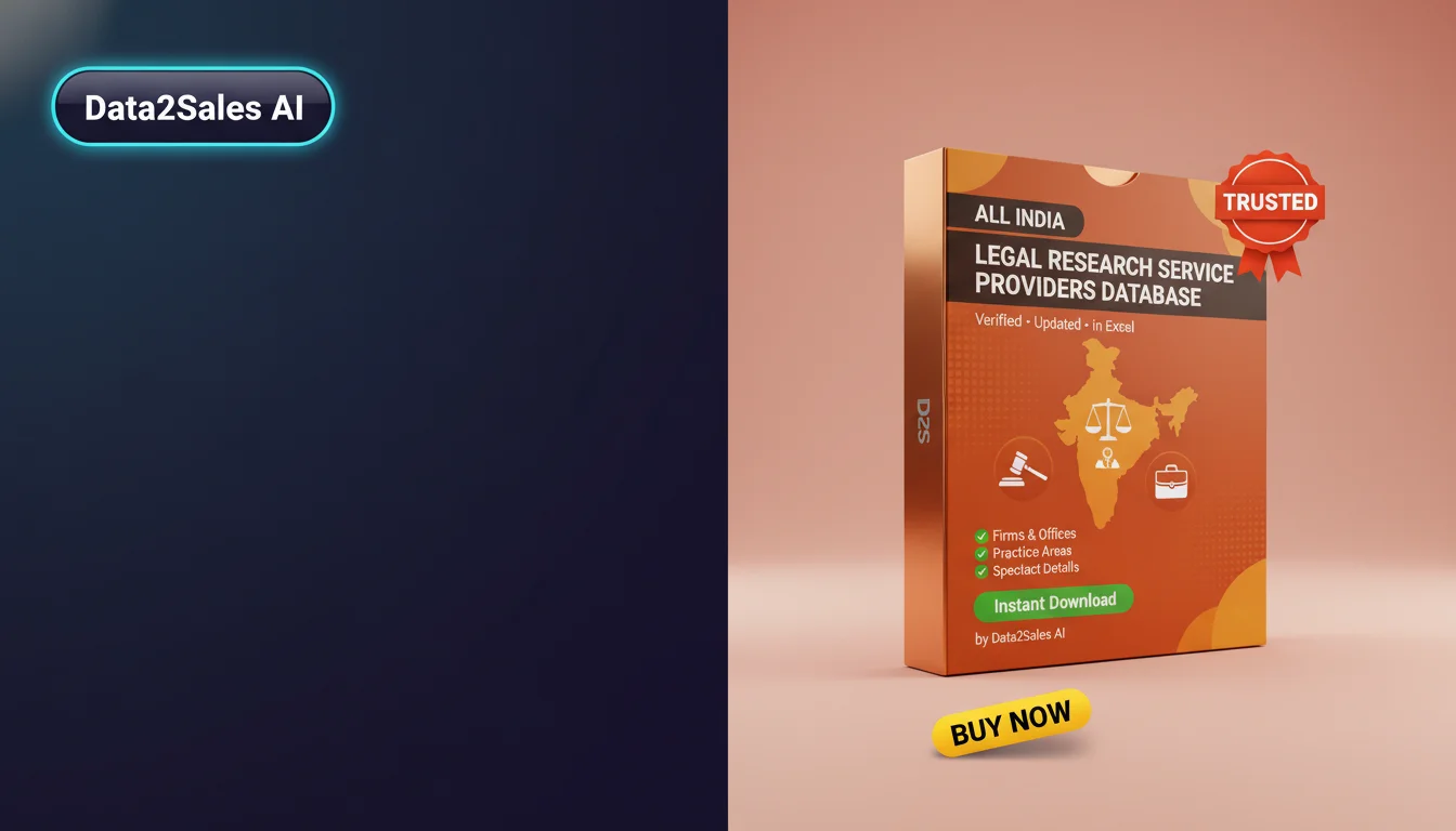 Buy Legal Research Service Providers Database in India — Verified B2…