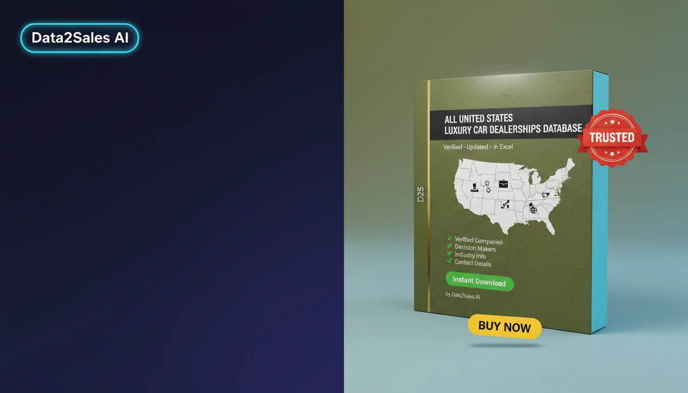 Buy Luxury Car Dealerships Database in United States — Verified B2B…