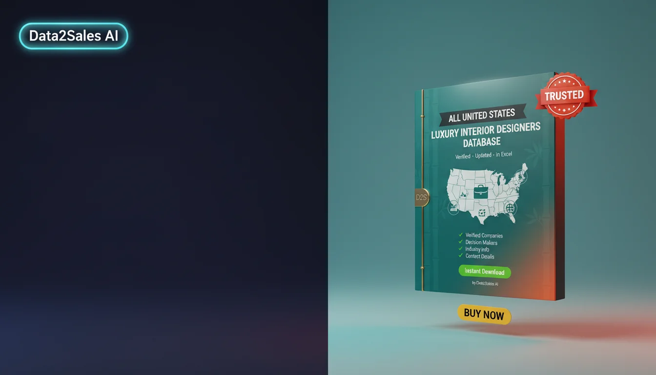 Buy Luxury Interior Designers Database in United States — Verified B…