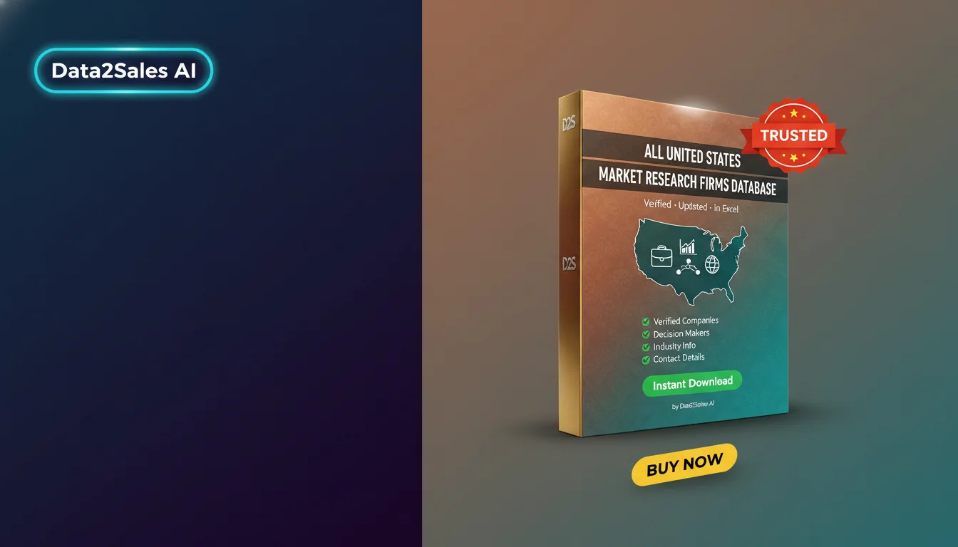 Buy Market Research Firms Database in United States — Verified B2B L…