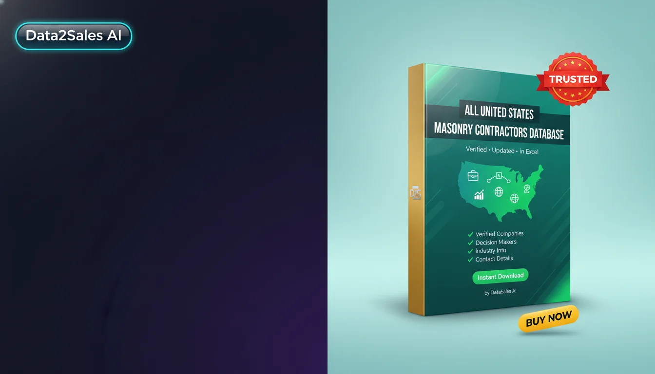 Buy Masonry Contractors Database in United States — Verified B2B Lea…