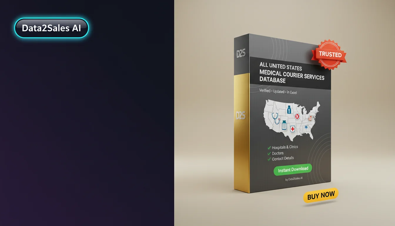 Buy Medical Courier Services Database in United States — Verified B2…