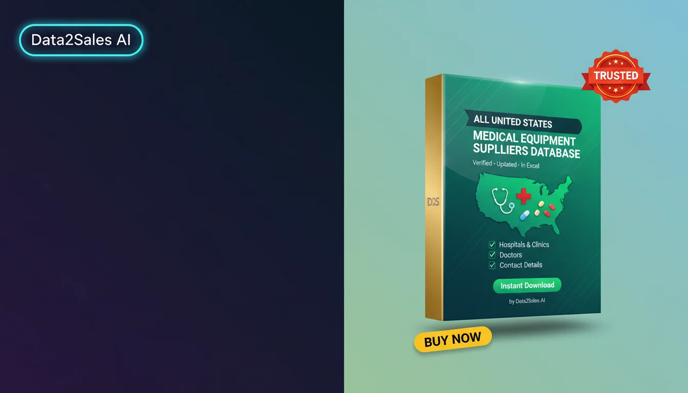 Buy Medical Equipment Suppliers Database in United States — Verified…