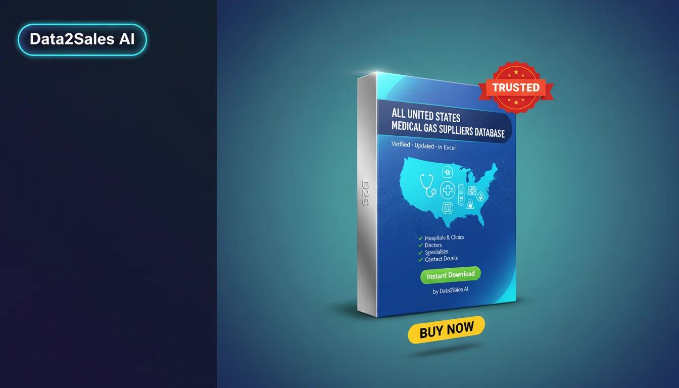 Buy Medical Gas Suppliers Database in United States — Verified B2B L…