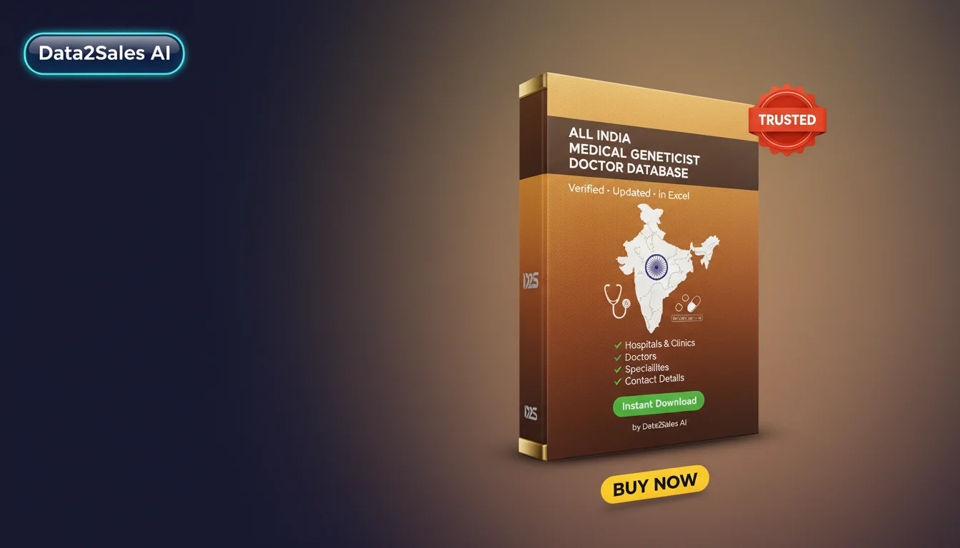 Buy Medical Geneticist Doctor Databases Database in India — Verified…