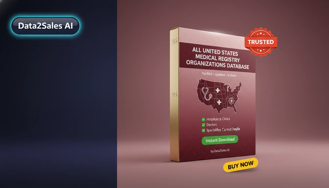 Buy Medical Registry Organizations Database in United States — Verif…