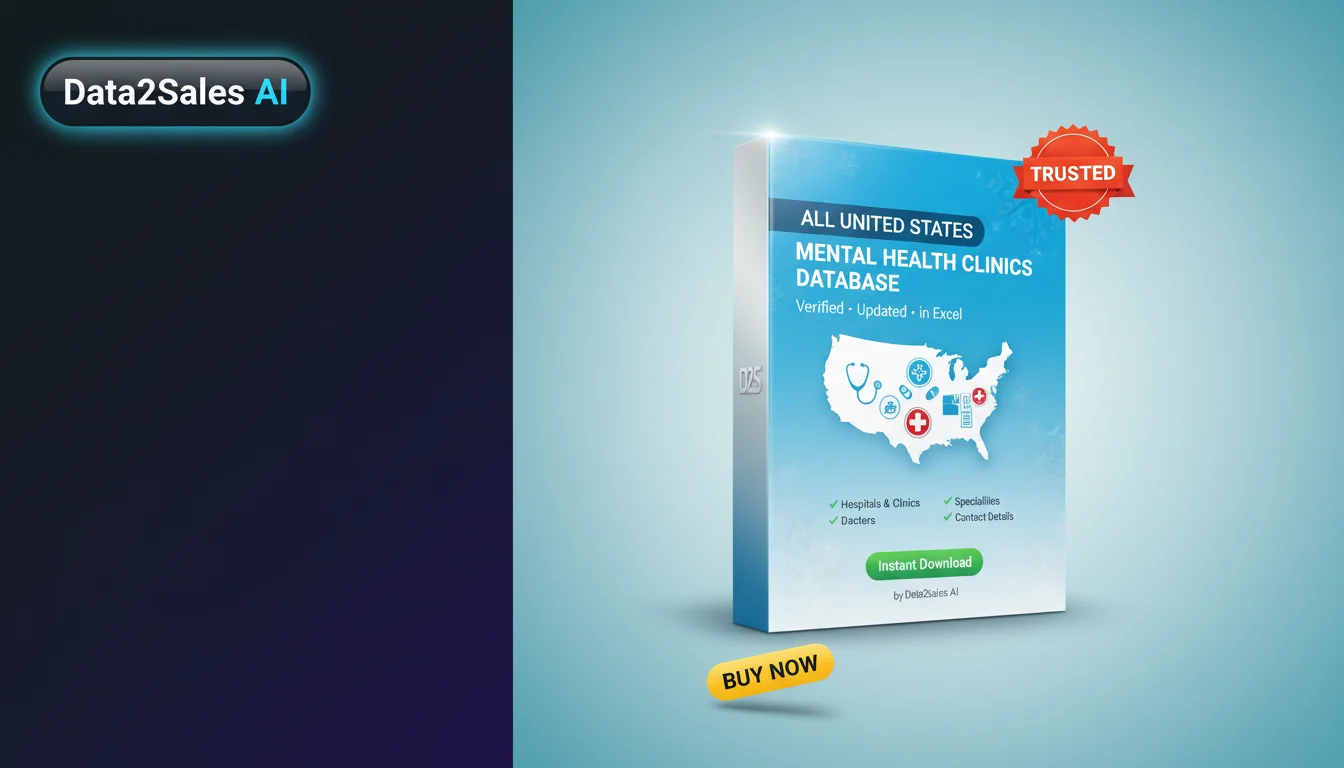 Buy Mental Health Clinics Database in United States — Verified B2B L…