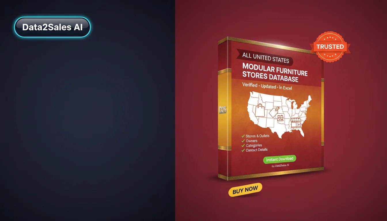 Buy Modular Furniture Stores Database in United States — Verified B2…